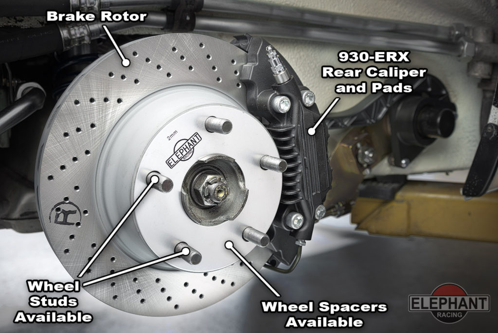 Bolt-on 930 rear brake kits for Porsche 911 and 912