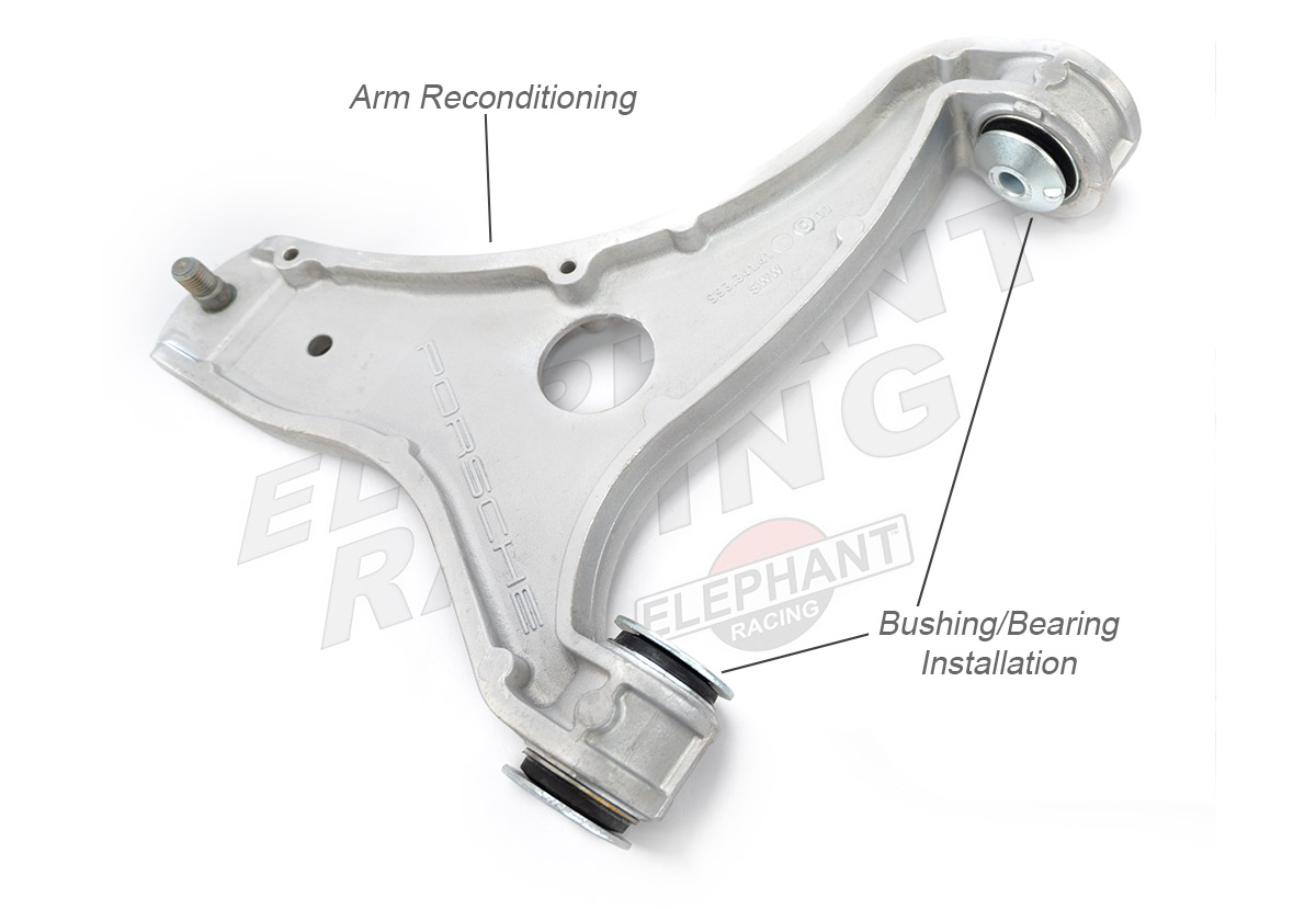 Rebuild service for Porsche 964 control arms