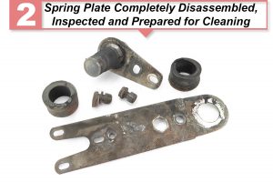 Step 2: Rebuild service for Porsche 911 spring plates