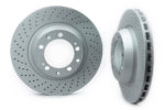 Cross drilled brake rotors for Porsche 964